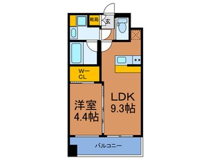 プレジオ難波ＥＵＲＯの物件間取画像